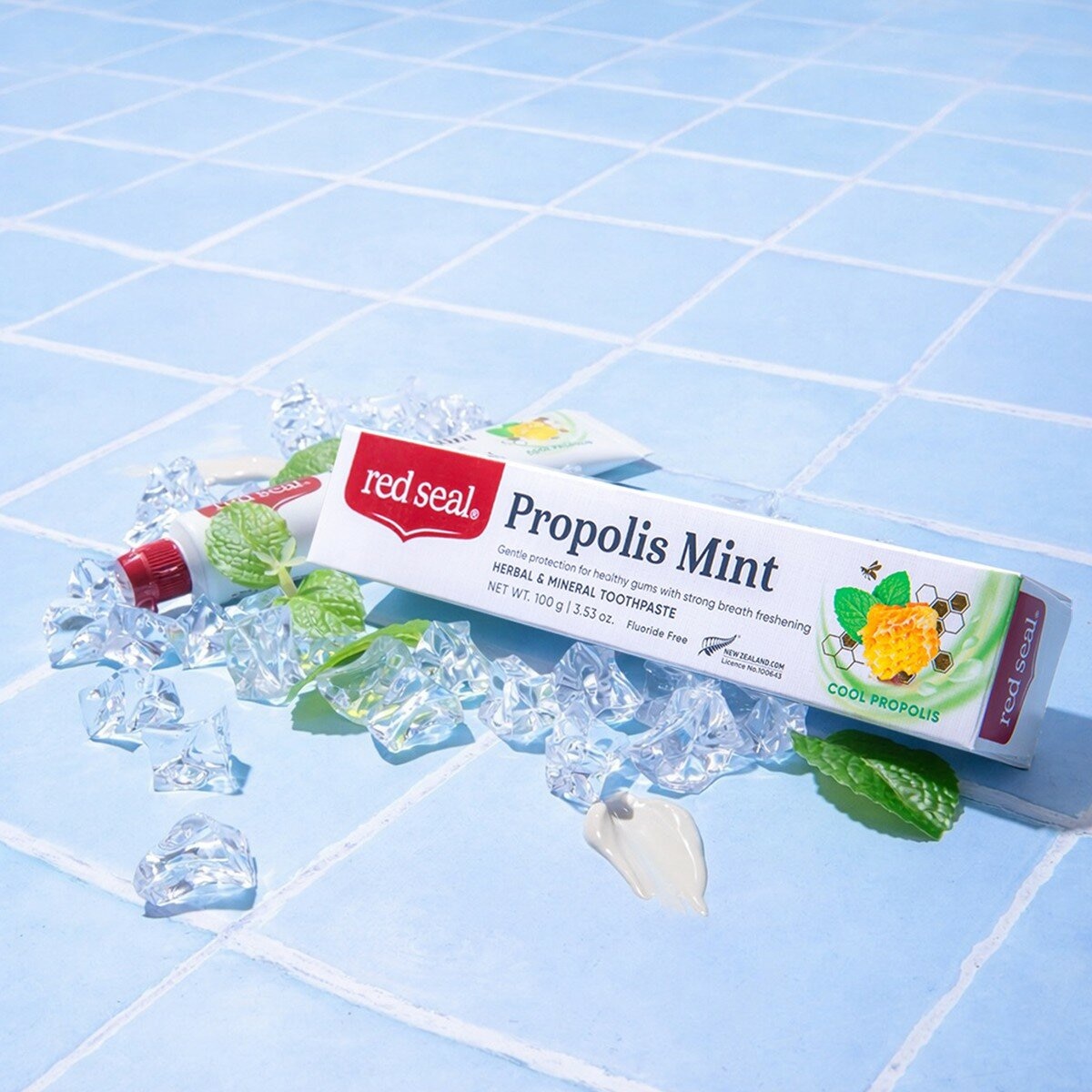 紅印 護齦蜂膠薄荷牙膏 100公克 X 6入