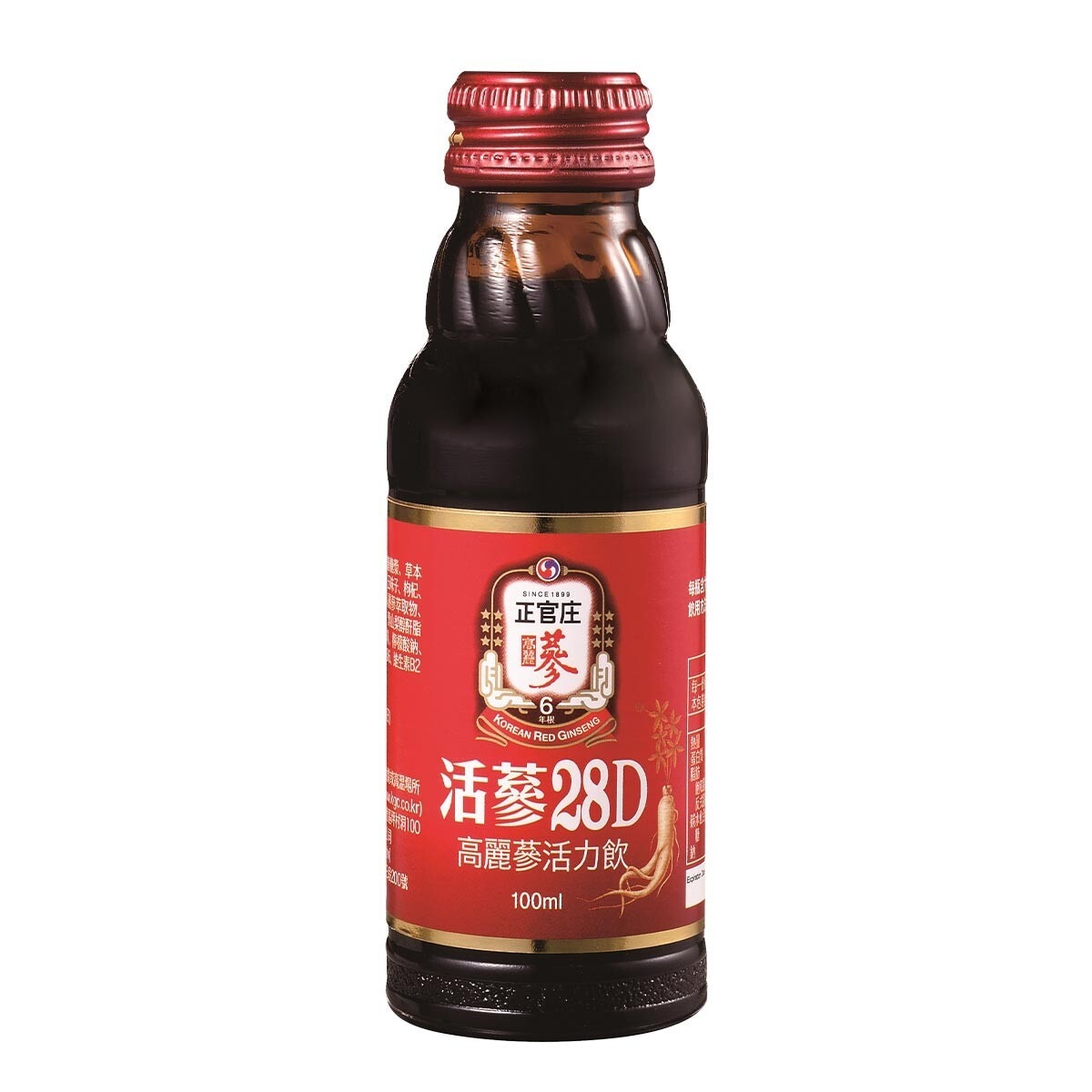 正官庄 活蔘28D高麗蔘活力飲 100毫升 X 20瓶