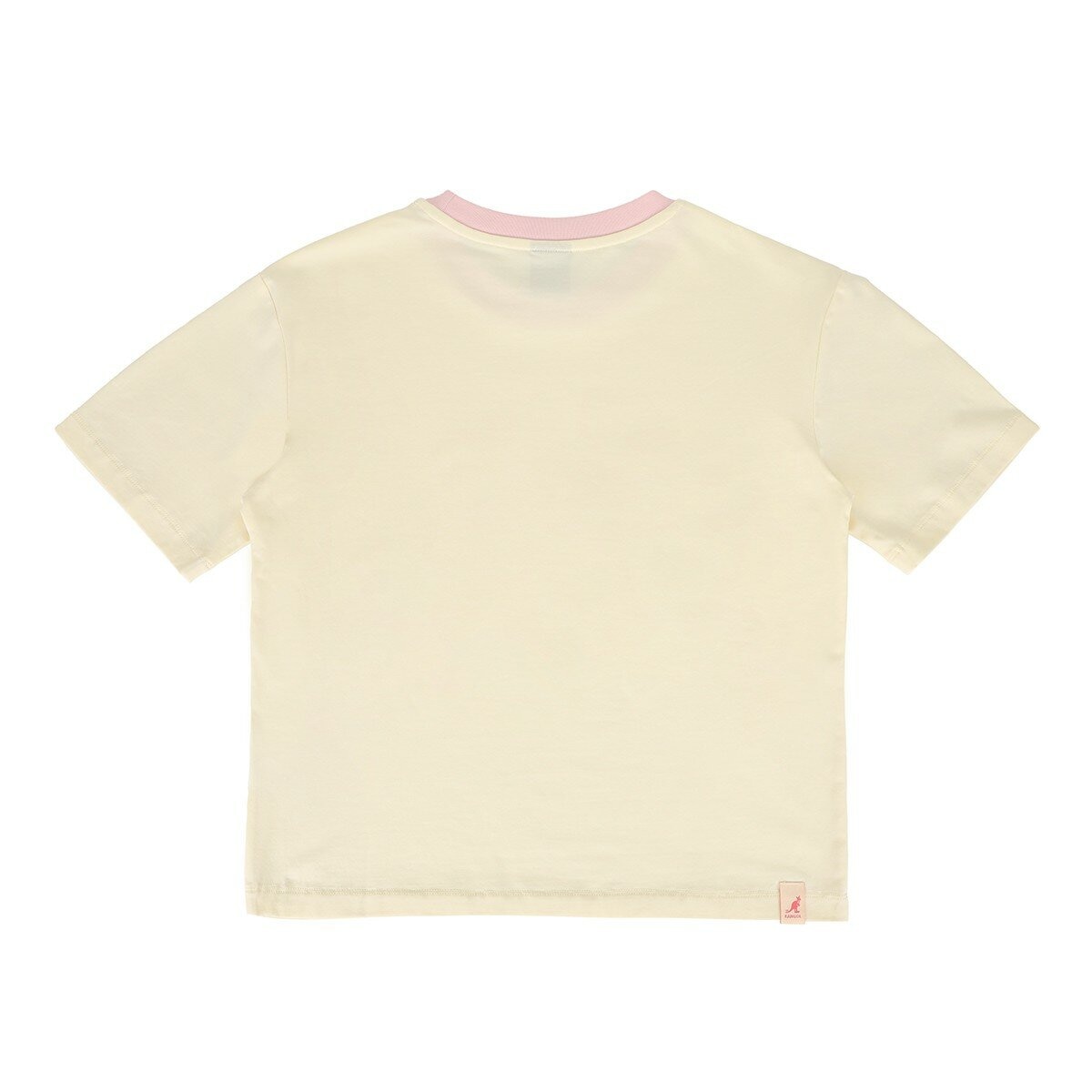 KANGOL 印花女短袖Logo上衣 白