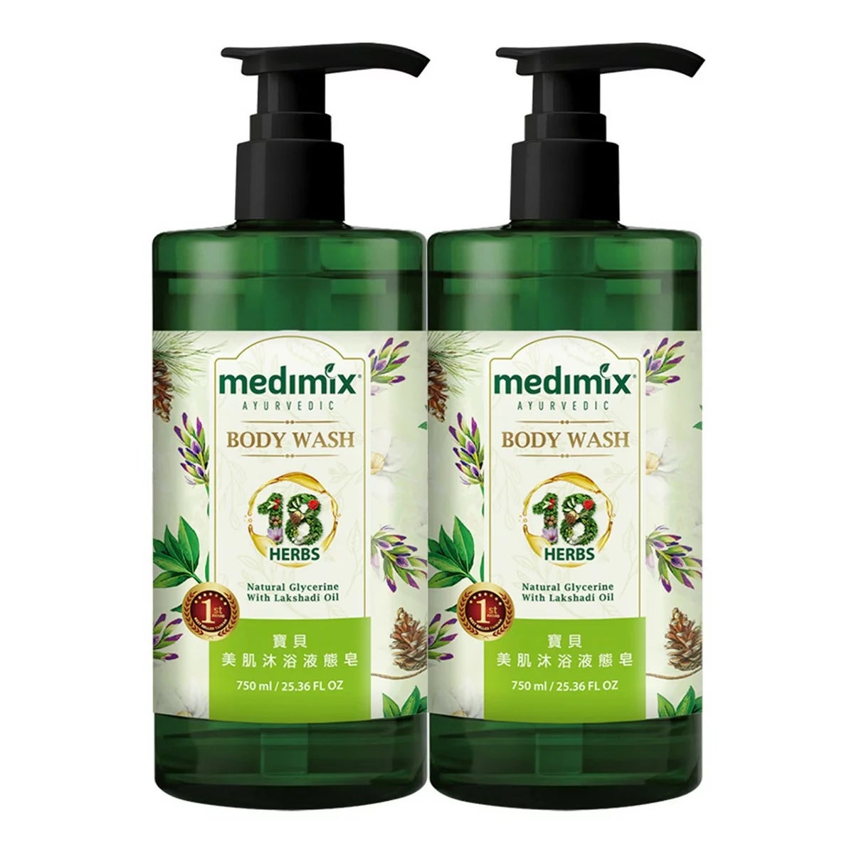 Medimix 阿育吠陀液態皂 寶貝 750毫升 X 2入 商品圖 1