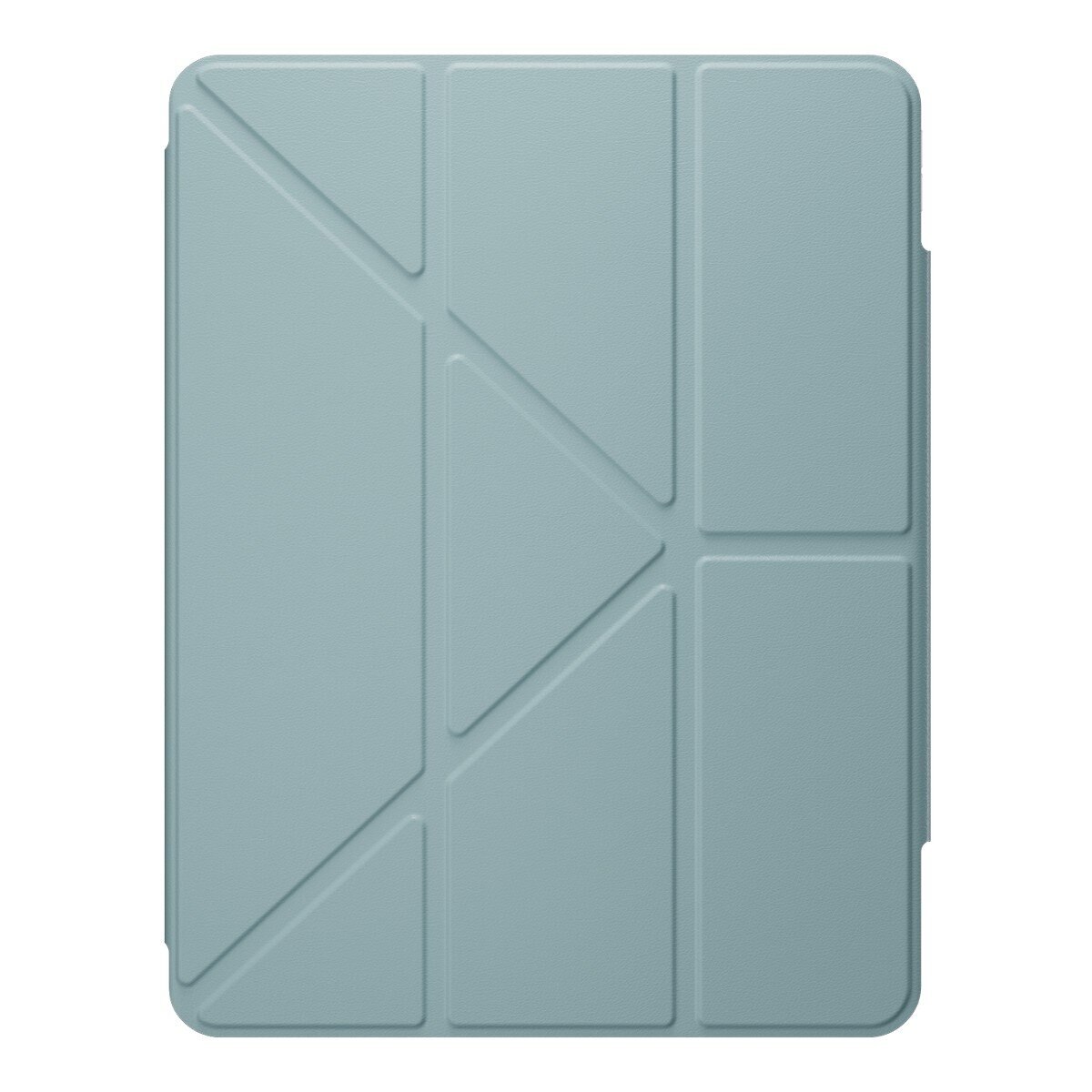 MAGEASY Facet 全方位支架透明背蓋保護套 2024 iPad Pro 13吋 寧靜藍