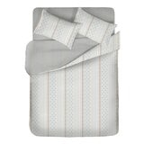 HOYACASA 300織純棉雙人床包兩用被套 4件組 152公分 X 190公分 恩雅