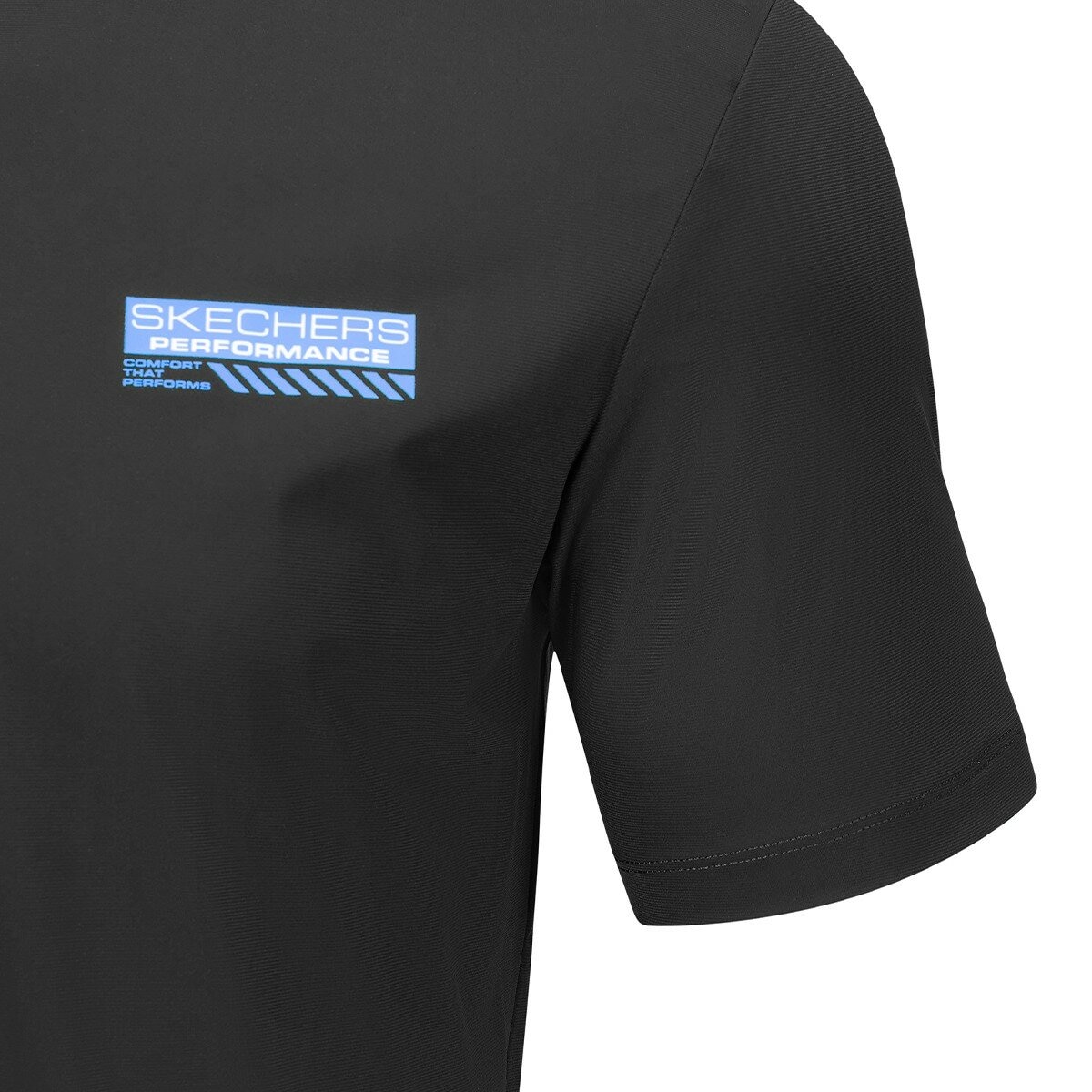 Skechers 男短袖上衣 黑 Skechers 男短袖上衣 黑