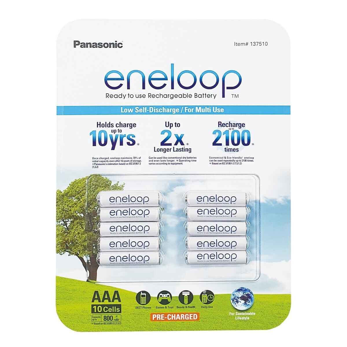 Eneloop 四號充電電池 10入 X 10組