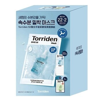 Torriden 5D微分子玻尿酸保濕面膜組 24片