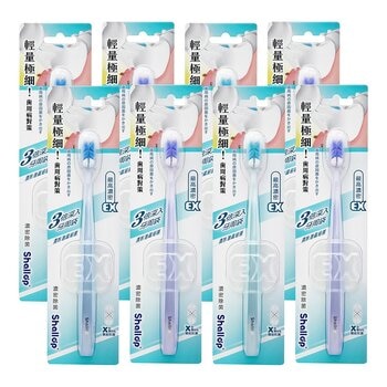 刷樂 濃密除菌牙刷 8入