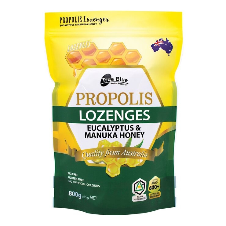 True Blue Propolis Lozenges [ Eucalyptus & Manuka Honey ] 800 g ± 15 g