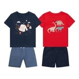 Pekkle 幼兒服飾四件套組 恐龍