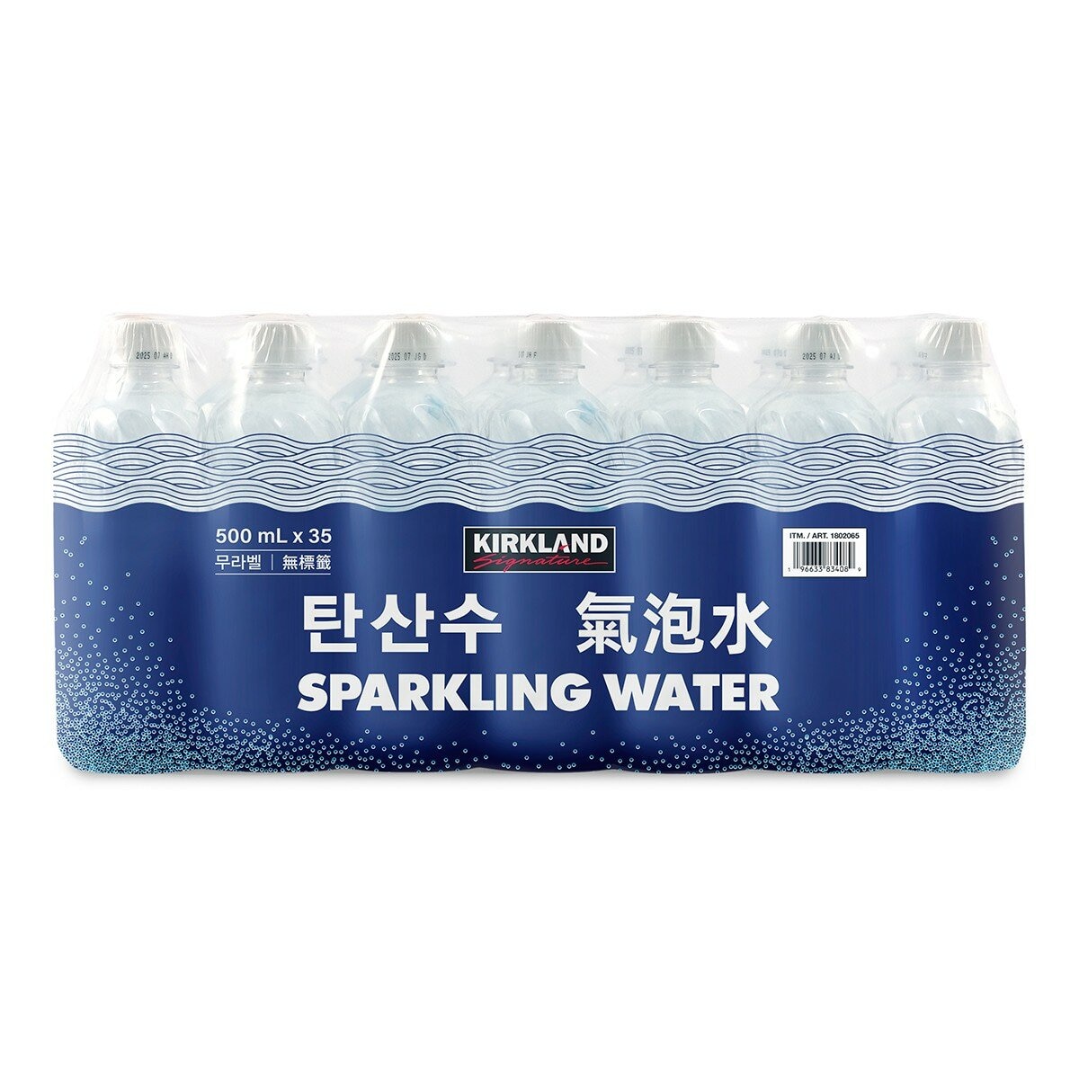 Kirkland Signature 氣泡水 環保無標籤款 500毫升 X 35瓶