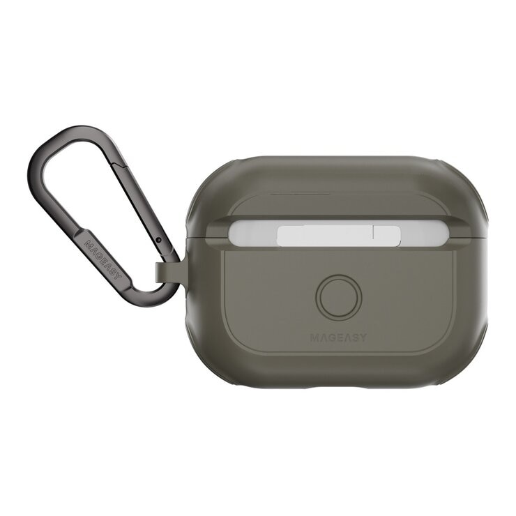 MAGEASY Odyssey 抗衝擊磁扣手繩耳機殼 AirPods Pro 1 & 2 金屬綠