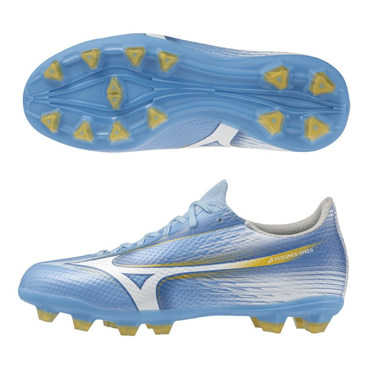 Mizuno 兒童足球鞋 MONARCIDA α lll SELECT Jr P1GB266525 藍+白 Mizuno 兒童足球鞋 MONARCIDA α lll SELECT Jr P1GB266525 藍+白