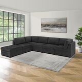 Thomasville 布面L型沙發附腳凳