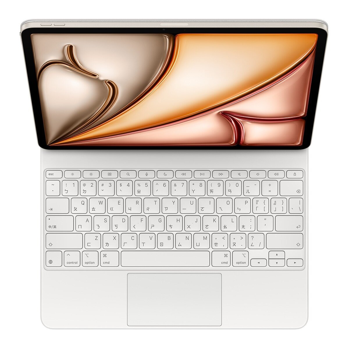 Apple 巧控鍵盤適用於 iPad Air 13吋 M3 中文 注音 白