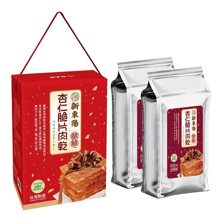 新東陽 杏仁脆片肉乾禮盒 300公克 新東陽 杏仁脆片肉乾禮盒 300公克