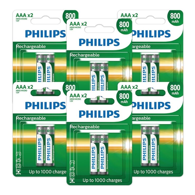 飛利浦 充電電池4號電池 12入
