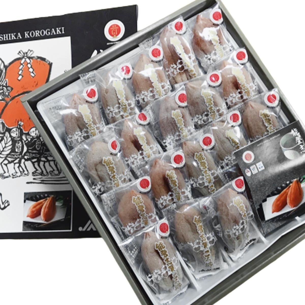 日本空運石川縣能登柿餅禮盒 800公克/ 16-24入