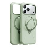 Torras Ostand Spin Silicone Magnetic 相機按鍵旋轉支架矽膠防摔手機殼 iPhone 17 Pro Max 鼠尾綠 + Insta II Master 高清滿版螢幕鋼化玻璃保護貼 Torras Ostand Spin Silicone Magnetic 相機按鍵旋轉支架矽膠防摔手機殼 iPhone 17 Pro Max 鼠尾綠 + Insta II Master 高清滿版螢幕鋼化玻璃保護貼