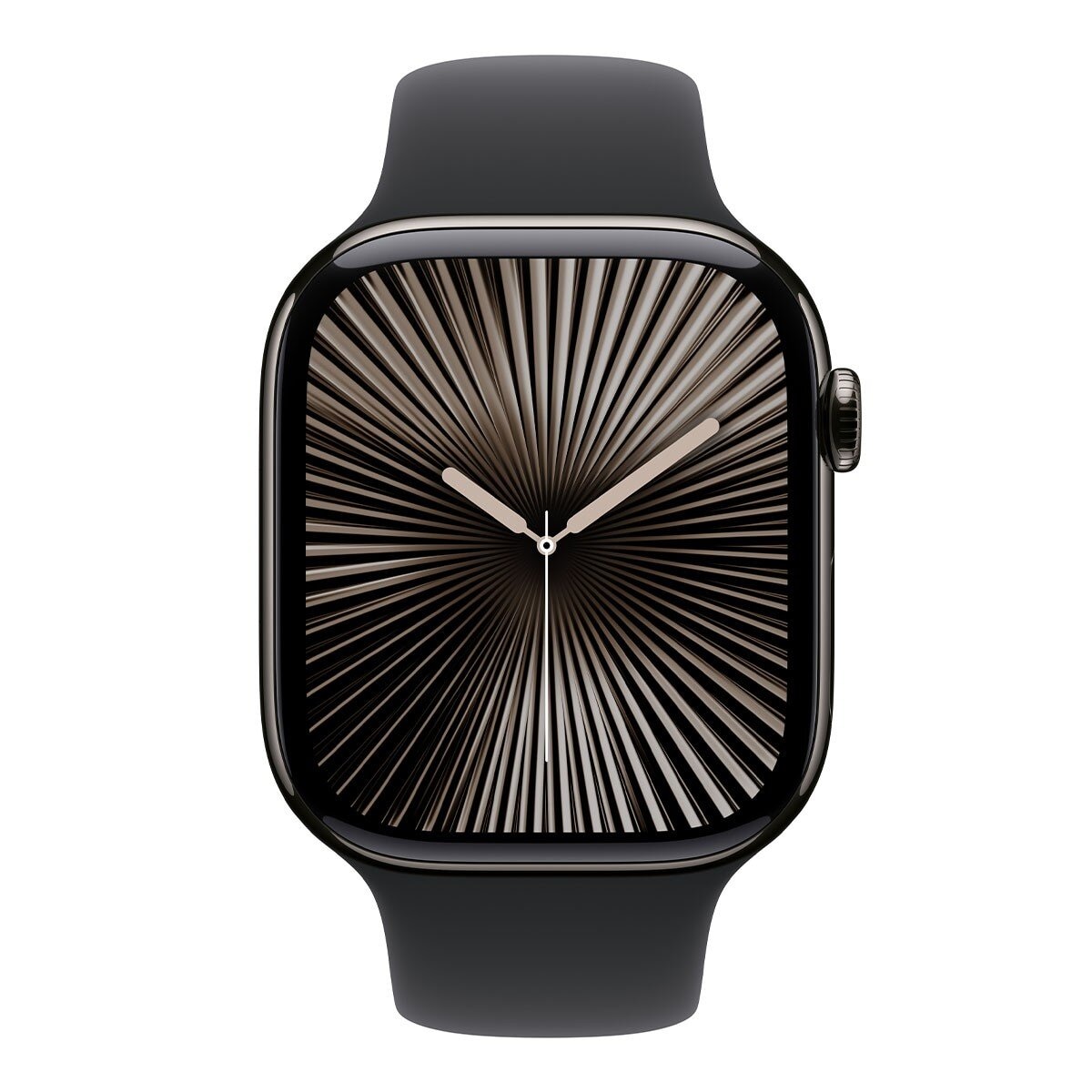 Apple Watch Series 10 LTE 46公釐 石瓦色鈦金屬錶殼 附黑色運動錶帶 S/M
