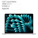 Apple 13吋 MacBook Air 搭配 Apple M4 晶片 10 核心 CPU 10 核心 GPU 16GB 512GB SSD 銀色