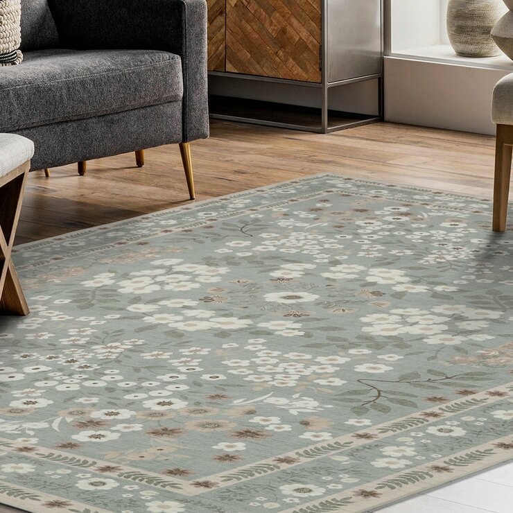 Wyatt & Ash 印花可水洗地毯 2入組