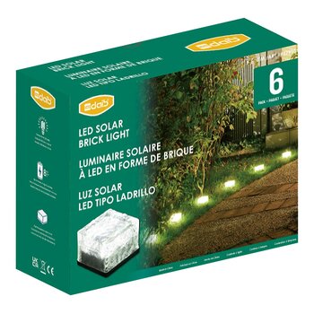 Dais LED太陽能磚塊燈 6入組