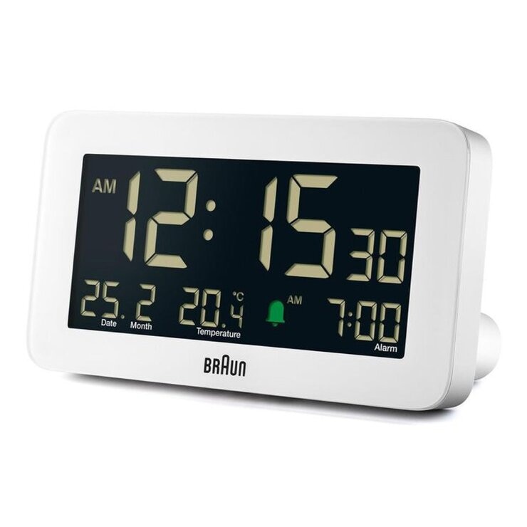 德國百靈 數位鬧鐘 白 #BC10W