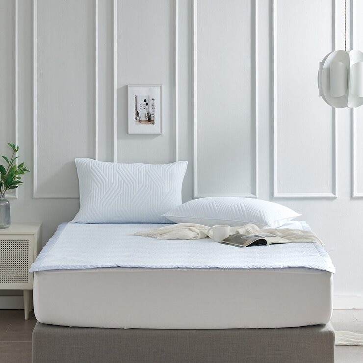 Allertect 雙人涼感墊 152公分 X 190公分 淺藍