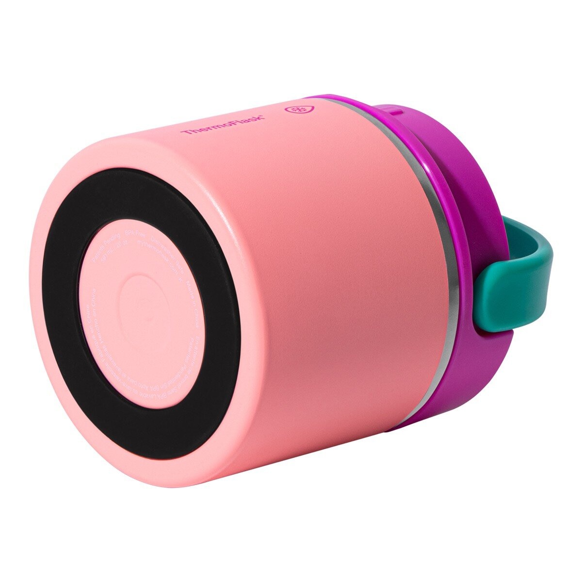 Thermoflask 不鏽鋼真空食物燜燒罐 591毫升 X 2件組 珊瑚粉+藍 Thermoflask 不鏽鋼真空食物燜燒罐 591毫升 X 2件組 珊瑚粉+藍