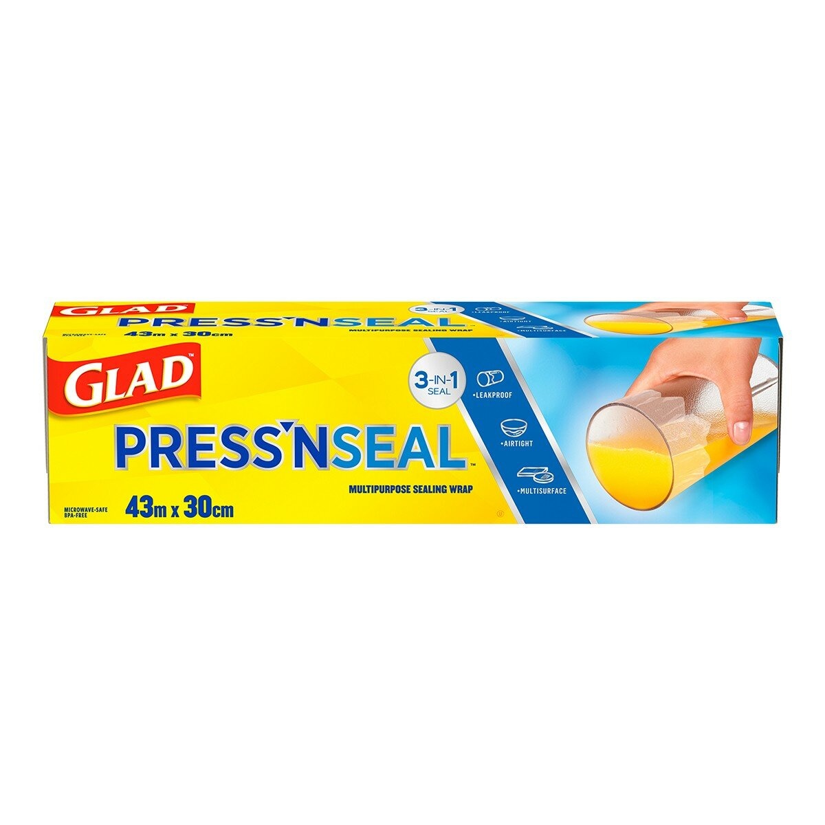 Glad Press’n Seal 強力保鮮膜 3入