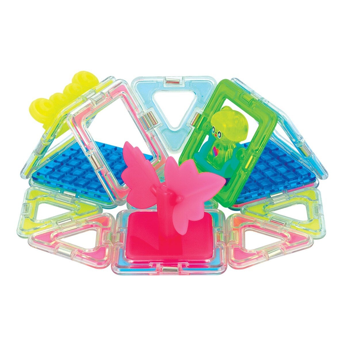 Magformers 磁性建構片 螢光20片裝 / 3歲以上