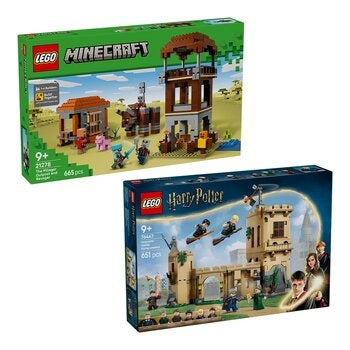 LEGO Harry Potter系列 飛行課 76447 / 9歲以上 / LEGO Minecraft系列 劫掠者前哨和劫毀獸 21278 / 9歲以上