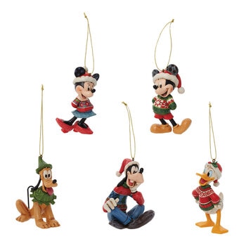 Disney 聖誕樹吊飾 5入組