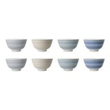 Minoyaki 日本製美濃燒飯碗 8件組