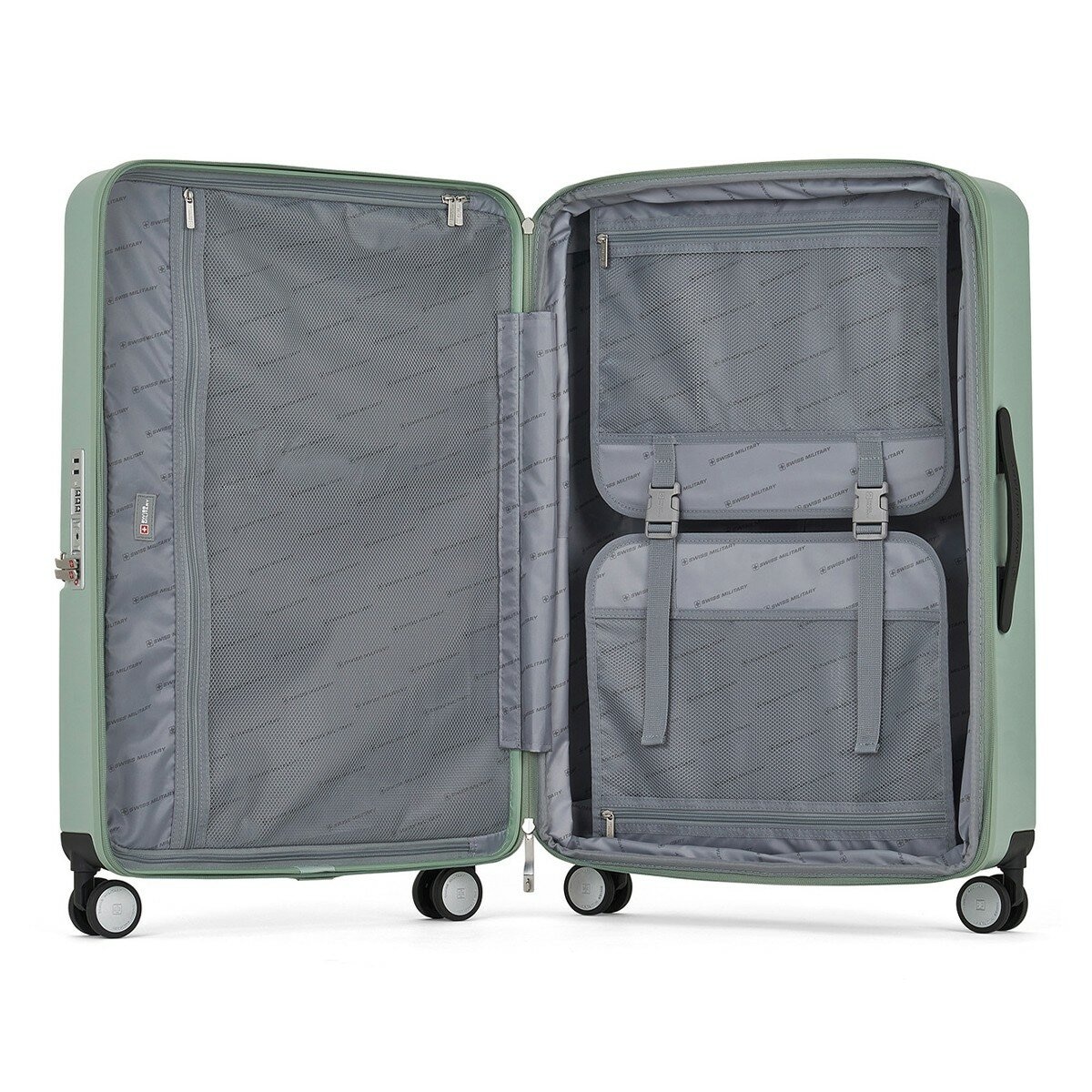 SWISS MILITARY 30吋 前開式行李箱 薄荷綠