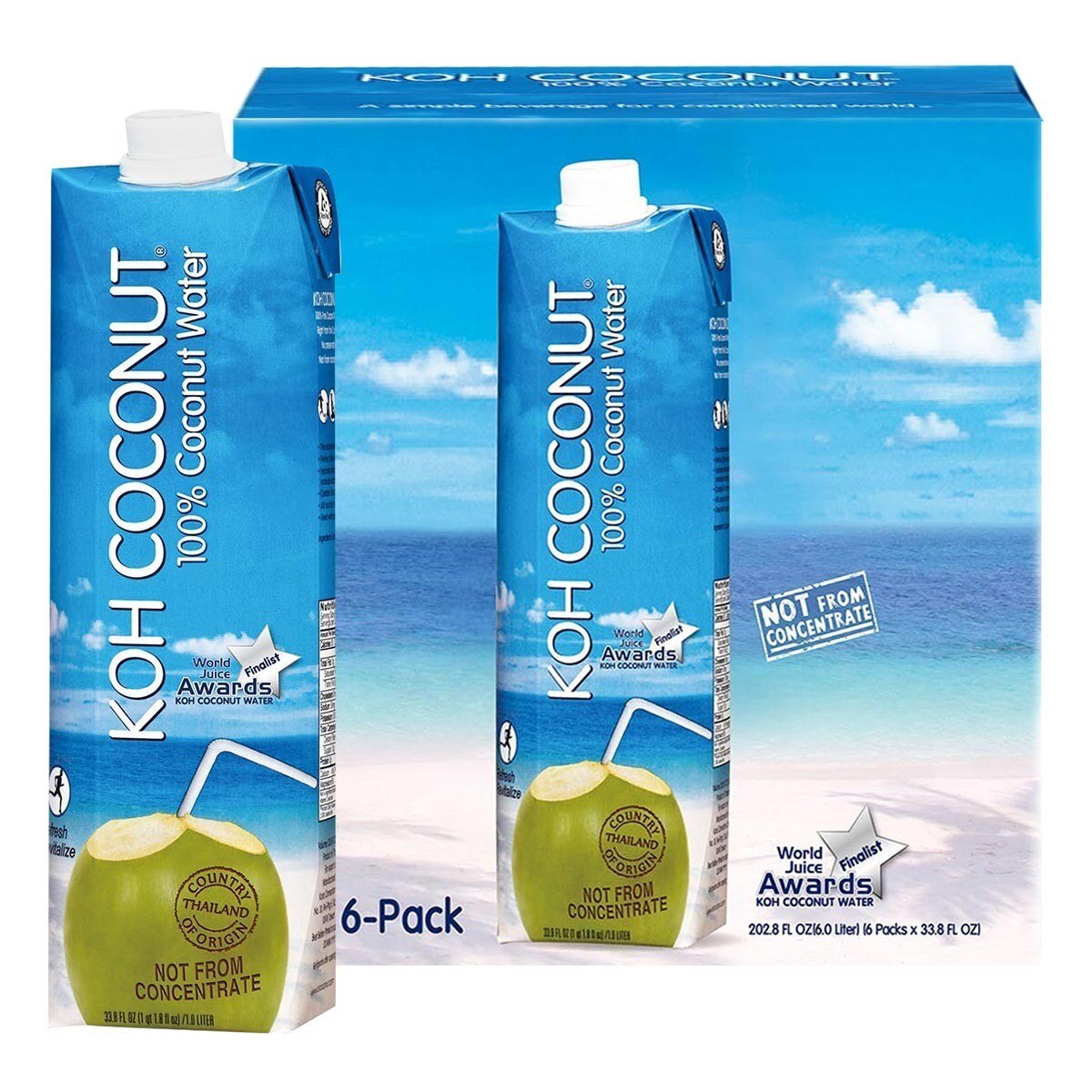 Koh 純椰子汁1公升x 6入 Costco 好市多