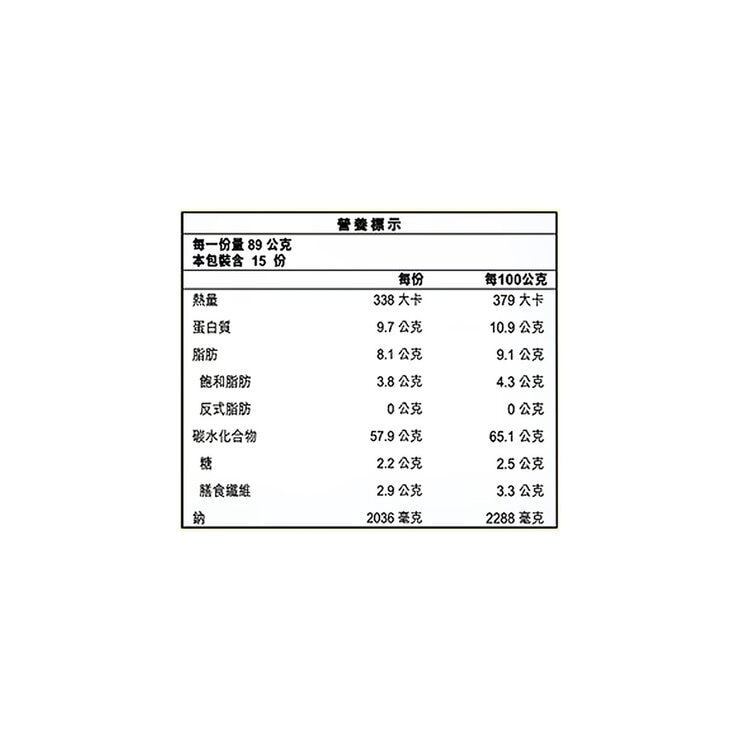 日清 拉王豚骨味非油炸速食麵 89公克 X 15包