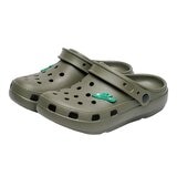 母子鱷魚 兩穿洞洞鞋 橄欖