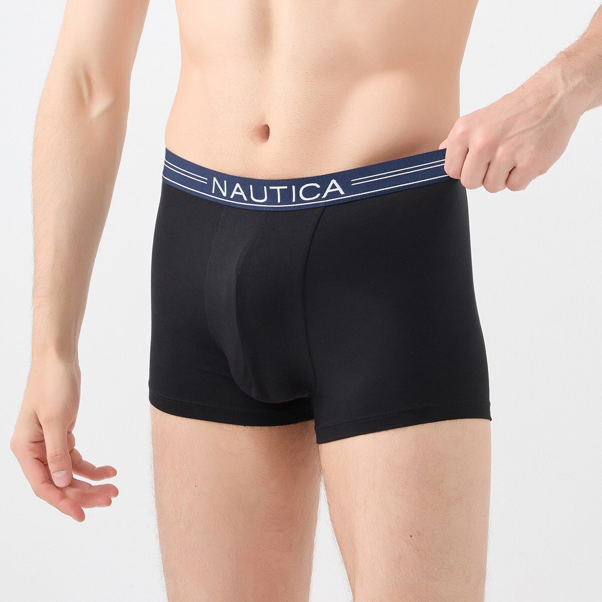 Nautica 男莫代爾平口褲四入組 S