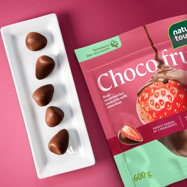 Nature's Touch 冷凍巧克力裹草莓 600公克