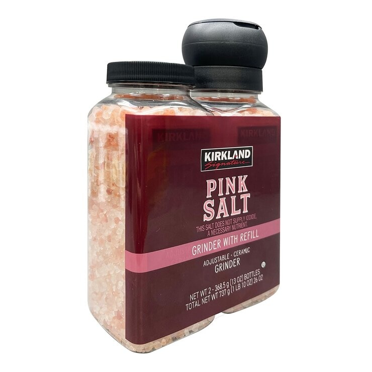 科克蘭 研磨粉紅鹽及補充瓶 737公克