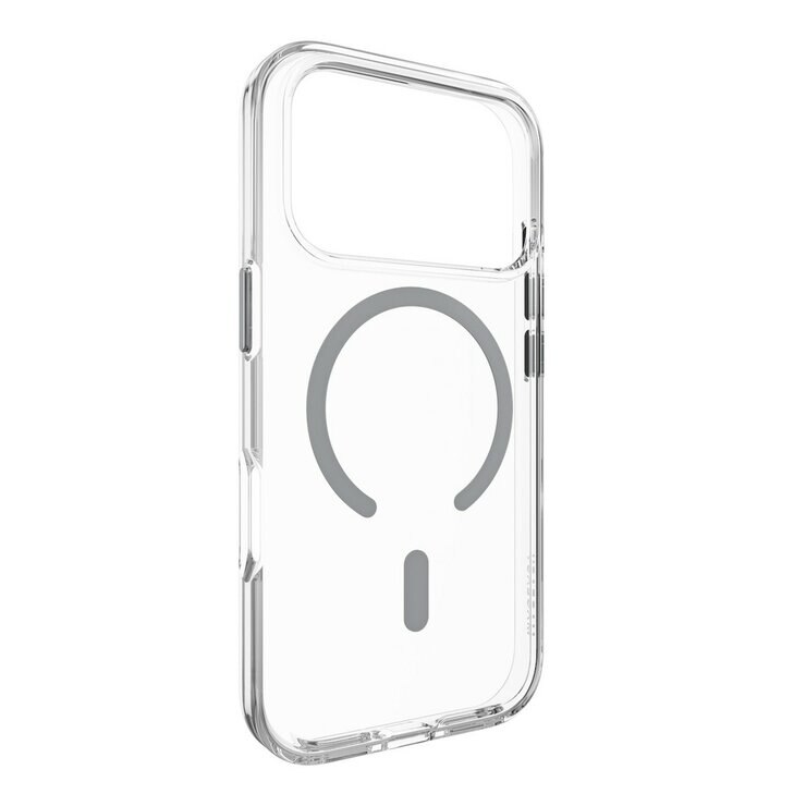 MAGEASY Bright M 不發黃軍規磁吸透明殼 iPhone 17 Pro(迷霧磁圈) + 鏡頭保護貼Lenz鈦合金(迷霧鈦) + Vetro 9H 鋼化玻璃保護膜