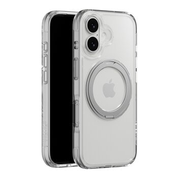 MAGEASY MagStand 360 M 磁吸旋轉支架防摔手機殼 iPhone 17 (透明) + 鏡頭保護貼Lenz + Vetro 9H 鋼化玻璃保護膜