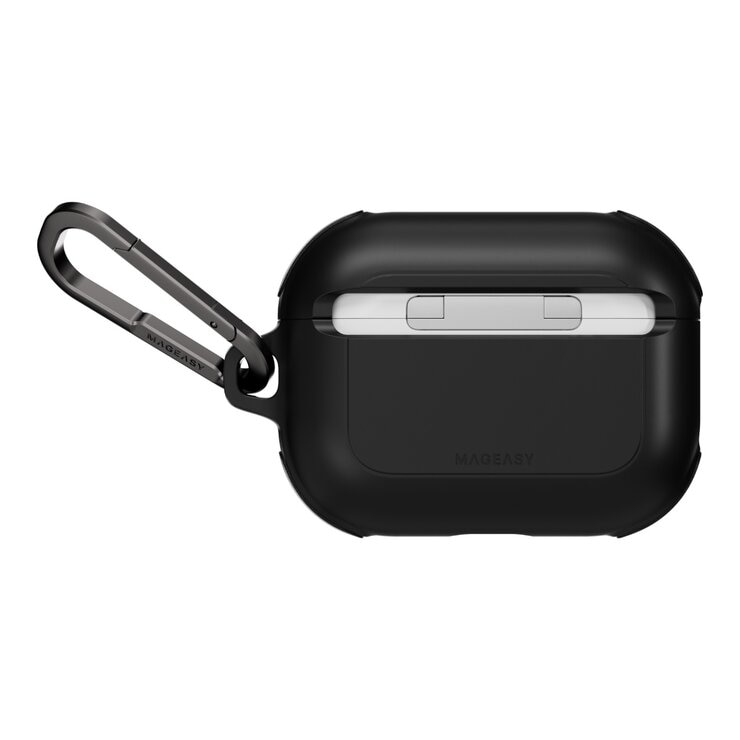 MAGEASY Odyssey with Wrist Strap 抗衝擊磁扣耳機殼 AirPods Pro 3 金屬黑 MAGEASY Odyssey with Wrist Strap 抗衝擊磁扣耳機殼 AirPods Pro 3 金屬黑