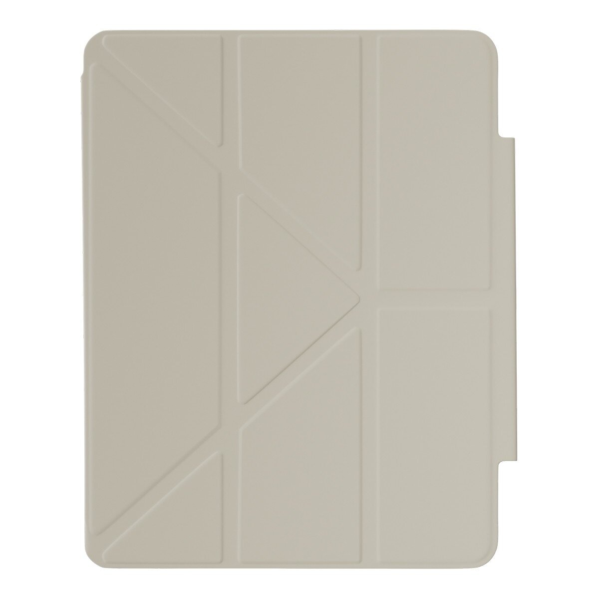 MAGEASY Facet 全方位支架透明背蓋保護套 (筆槽款) 適用於 2025 / M3 - 2024/ M2 iPad Air 13吋 & 2022 - 2020 iPad Pro 12.9吋 星光白