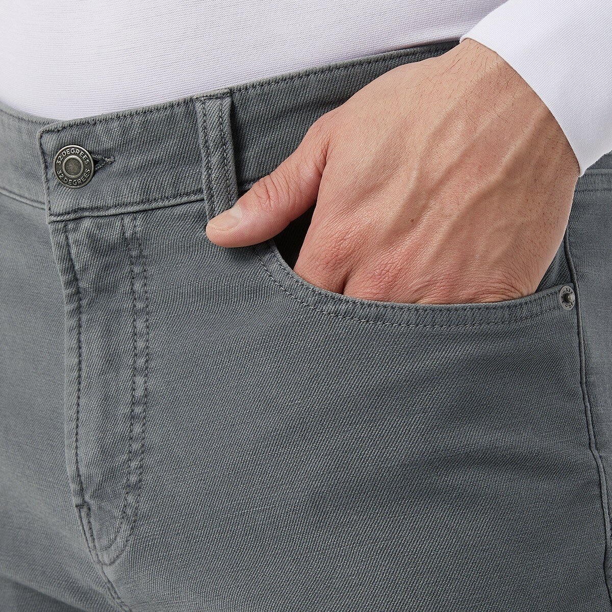 32 Degrees 男休閒長褲 灰