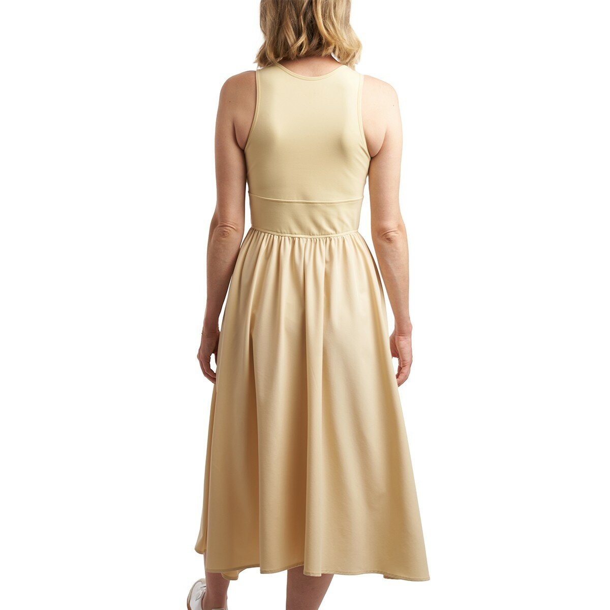 RVCA 女無袖連身洋裝 淺橘