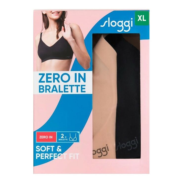 sloggi 女無鋼圈內衣兩入 黑膚組合