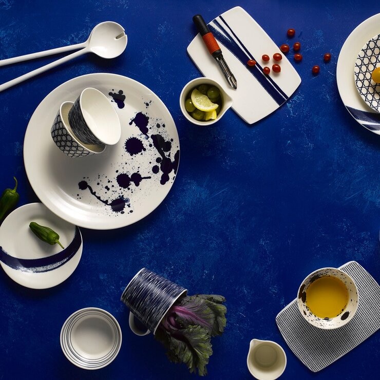 皇家道爾頓 海洋系列 浪花餐盤 X 4件組