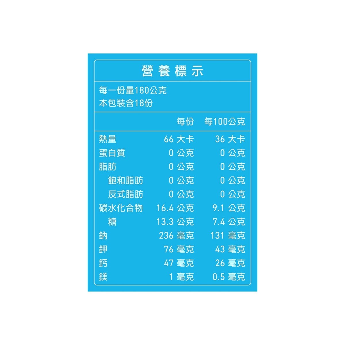 Energy Time 機能凍飲 電解質 Plus 180公克 X 18入