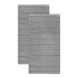 Welhome 波紋純棉浴巾 76公分 X 147公分 灰